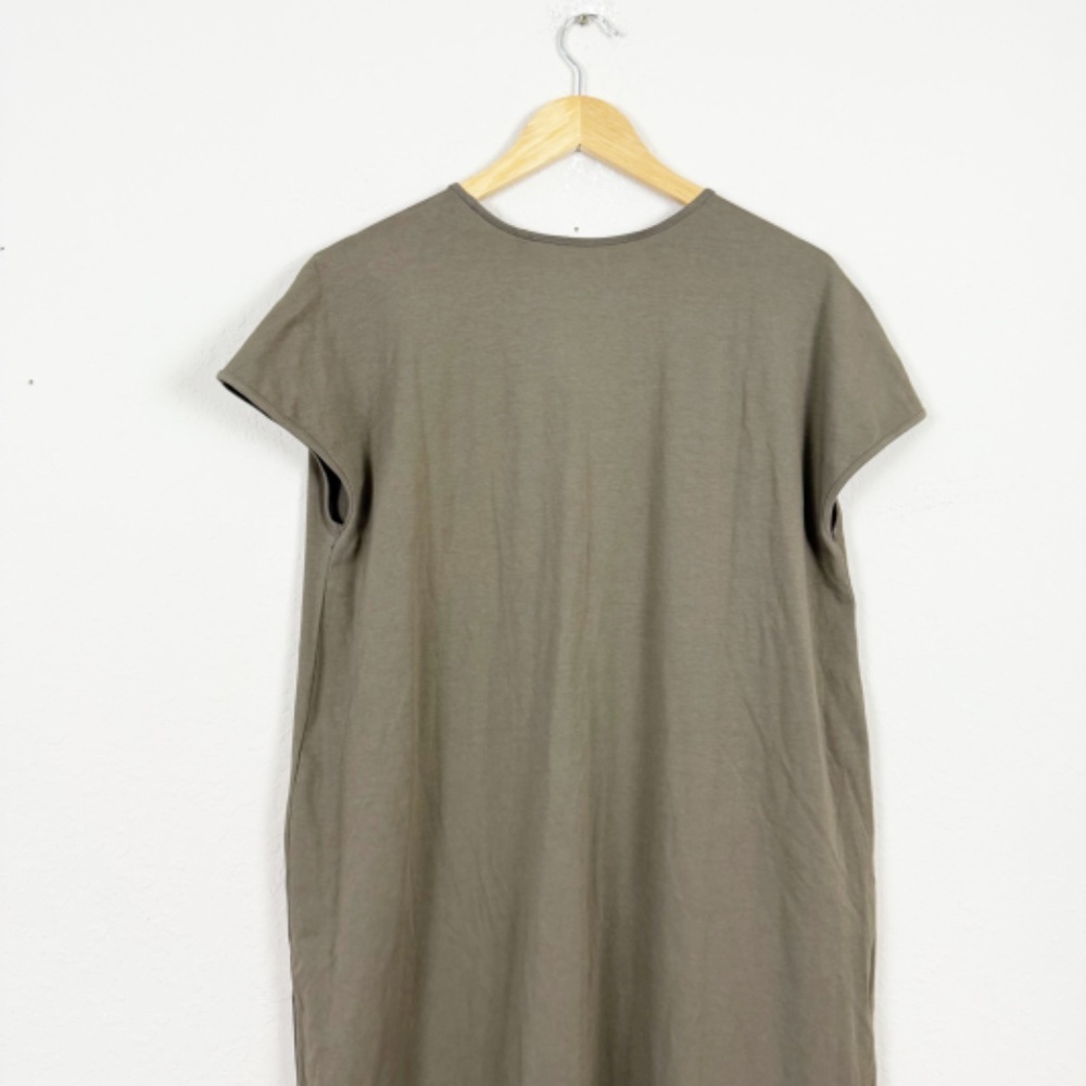 Universal Standard Iconic Geneva Cotton Green Asymmetrical Dress Size XS (10-12) - Picture 6 of 7